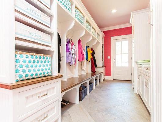 high-end custom mudroom